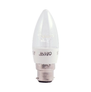 3Watt B22 6500K Clear Candle Light