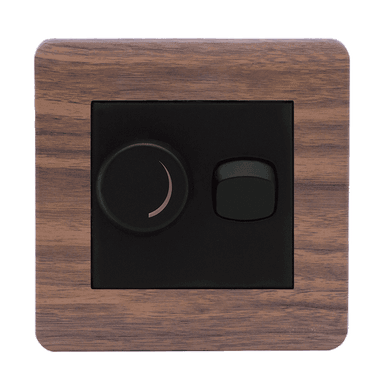SCINTILLA 400Watt Light Dimmer Controller with Switch B/Matte with Kumbuk Surround