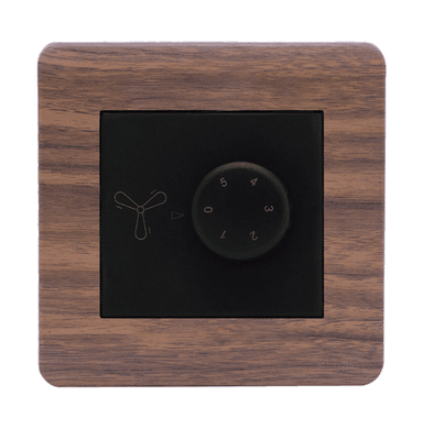 SCINTILLA 90Watt 5Step Humfree Fan Controller B/Matte with Kumbuk Surround