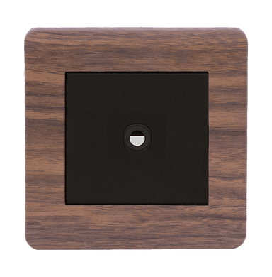 SCINTILLA 1Gang 25Amp Flex Outlet B/Matte with Kumbuk Surround