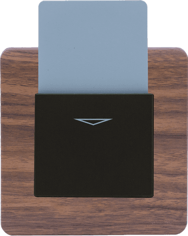 SCINTILLA 25Amp. Electronic Key Card Switch B/Matte with Kumbuk Surround