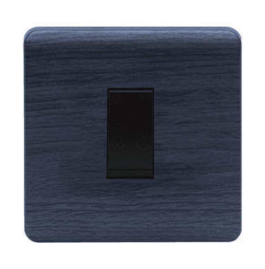 SCINTILLA 16Amp. 1Gang 1Way Switch B/Matte with Kaluwara Surround