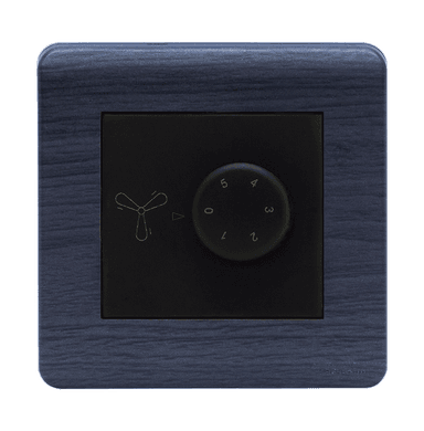SCINTILLA 90Watt 5Step Humfree Fan Controller B/Matte with Kaluwara Surround