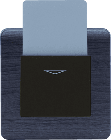 SCINTILLA 25Amp. Electronic Key Card Switch B/Matte with Kaluwara Surround