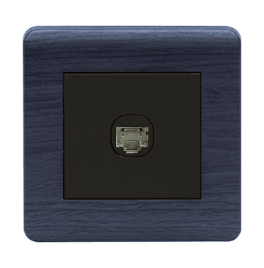 SCINTILLA 1Gang 8Wire 8Contact Telephone/Data Outlet B/Matte with Kaluwara Surround