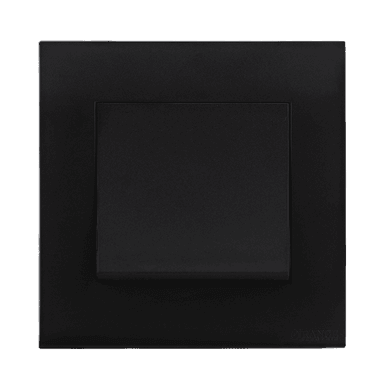 AKOYA 16Amp. 1Gang 2Way Switch B/Matte with B/Matte Surround