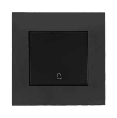 AKOYA 16Amp. 1Gang 2Way Bell Press Switch B/Matte with GM/Matte Surround