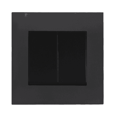 AKOYA 16Amp. 2Gang 2Way Switch B/Matte with GM/Matte Surround