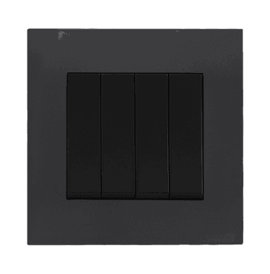 AKOYA 16Amp. 4Gang 2Way Switch B/Matte with GM/Matte Surround