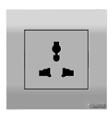 AKOYA 13Amp. Single Multi Unswitched Socket Outlet S/Matte with S/Matte Surround