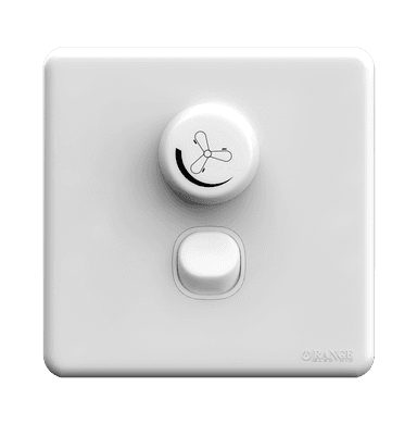 ENIGMA 400Watt Fan Controller with Switch Classic White (British Standard)