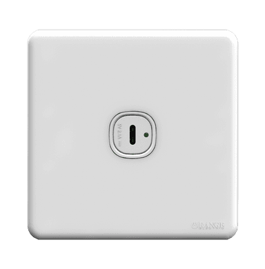 ENIGMA 2.1Amp. 1Gang Type-C USB Charger Outlet Classic White (British Standard)