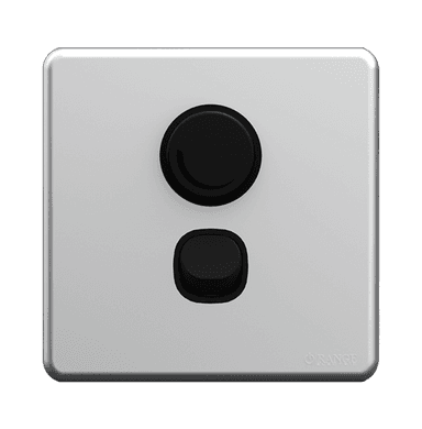 ENIGMA 400Watt Light Dimmer Controller with Switch Stone Black (British Standard)