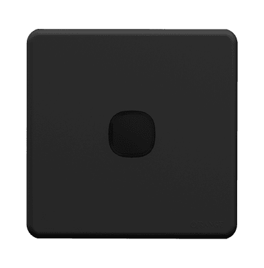 ENIGMA 1Gang Blank Plate with Removable Plug Gunmetal (British Standard)
