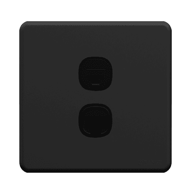 ENIGMA 2Gang 4Wire Telephone Outlet + 8Wire 8Contact Telephone/Data Outlet Gunmetal (British Standard)