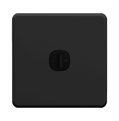 ENIGMA 2.1Amp. 1Gang Type-A USB Charger Outlet Gunmetal (British Standard)