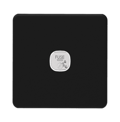 ENIGMA 13Amp. Fuse Connection Unit Pearl Black (British Standard)