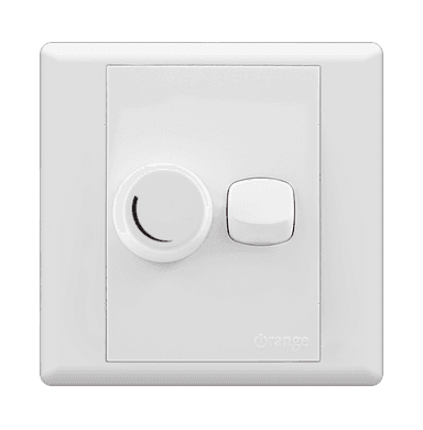 MONACO 400Watt Light Dimmer Controller with Switch White with WH/Surround