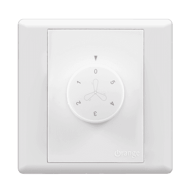 MONACO 90Watt 5Step Hum Free Fan Controller White with WH/Surround