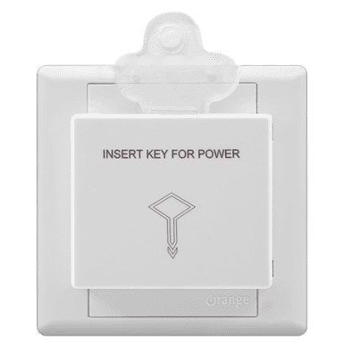 MONACO 20Amp. Key Tag Switch White with WH/Surround