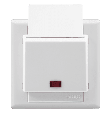 MONACO 25Amp. Electronoc Key Card Switch White with WH/Surround