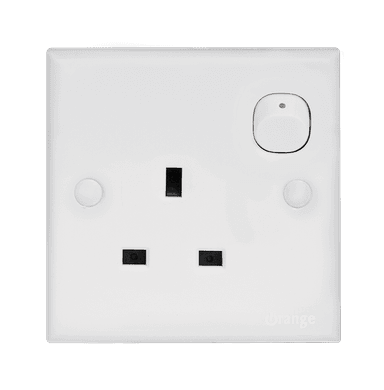 CASABLANCA 13Amp. Single Switched Socket Outlet White