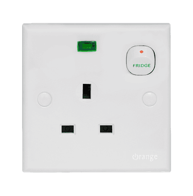 CASABLANCA 13Amp. Switched Socket Outlet with Surge Arrester White