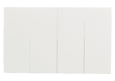 VIRAGO 4Gang 1Way Switch (3X6) White