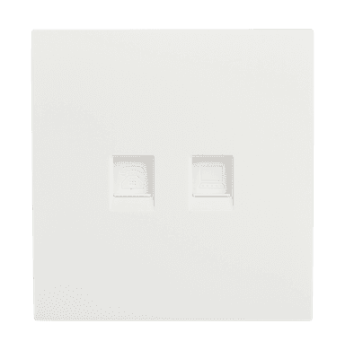 VIRAGO 2Gang RJ45 Data Outlet White