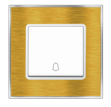 YULE 16Amp. 1Gang 1Way  Bell Press Switch Gold