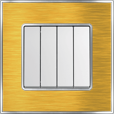YULE 16Amp. 4Gang 2Way Switch Gold