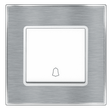 YULE 16Amp. 1Gang 1Way  Bell Press Switch Silver