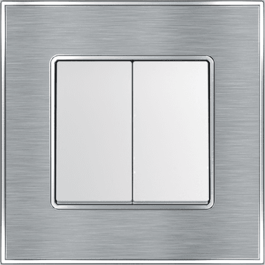 YULE 16Amp. 2Gang 2Way Switch Silver