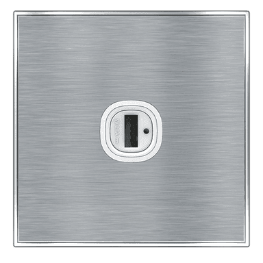 YULE 2.1Amp. 1Gang Type-A USB Charger Outlet Silver