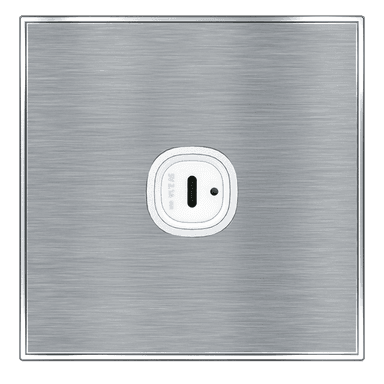 YULE 2.1Amp. 1Gang Type-C USB Charger Outlet Silver