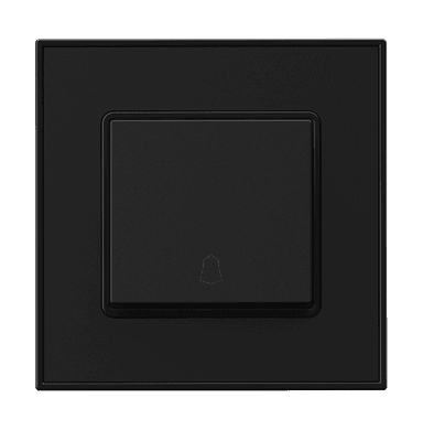YULE 16Amp. 1Gang 1Way  Bell Press Switch Black