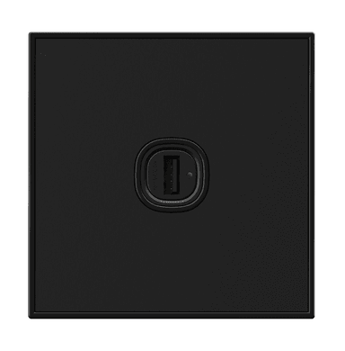 YULE 2.1Amp. 1Gang Type-A USB Charger Outlet Black
