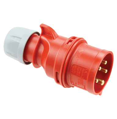 ATLANTIS CEE Series 32Amp. 400V IP44 3P+N+E Plug 50/60Hz - 6h