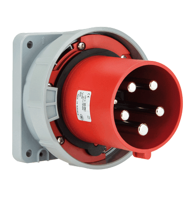 ATLANTIS CEE Series 16Amp. 230V IP67 2P+E Straight Flanged Plug 50/60Hz - 6h