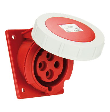 ATLANTIS CEE Series 32Amp. 440V 4Pole IP67 Container Sloping Flange Socket 50/60Hz - 3h