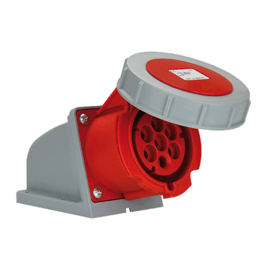 ATLANTIS CEE Series 32Amp. 400V 7Pole IP67 Wall Mount Socket 50/60Hz - 6h