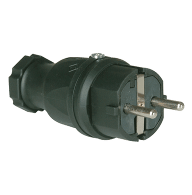 ATLANTIS CEE Series 16Amp. 250V IP44 Schuko Solid Rubber Plug 50/60Hz