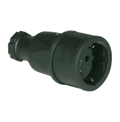 ATLANTIS CEE Series 16Amp. 250V IP44 Schuko Solid Rubber Connector 50/60Hz