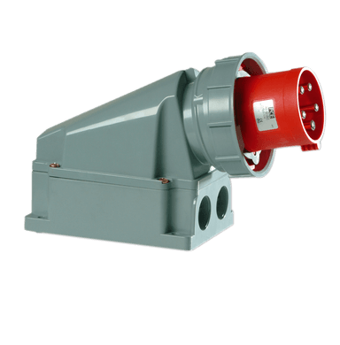 ATLANTIS CEE Series 63Amp. 230V IP67 3P+N+E Wall Mounted Plug 50/60Hz - 9h