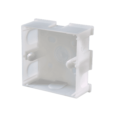 Single Gang Sunk Mounting Box 35mm Depth White