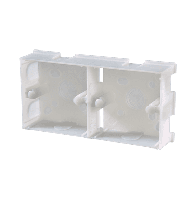 Double Sunk Mounting Box 35mm Depth White