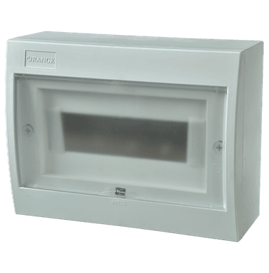 10Way Surface-Mounting Distribution Box (with Screw type Terminals) White