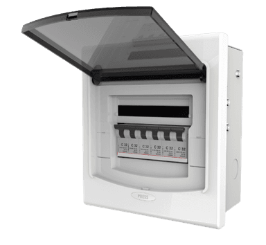 16Way SPN Metal Distribution Box with Acrylic Cover