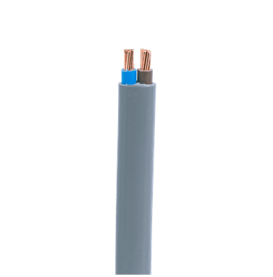 7/1.04mm Cu/PVC/PVC Flat Twin Cable (6mm2) Grey