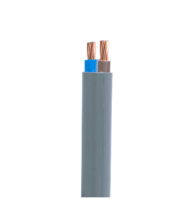 7/1.35mm Cu/PVC/PVC Flat Twin Cable (10mm2) Grey